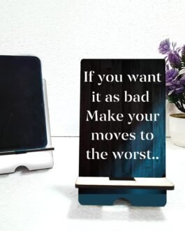 Motivational Quotes Mobile Stand – Stylish Design for Inspiration