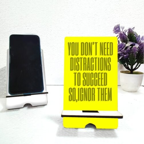 Motivational Quotes Mobile Stand - Stylish Design for Inspiration