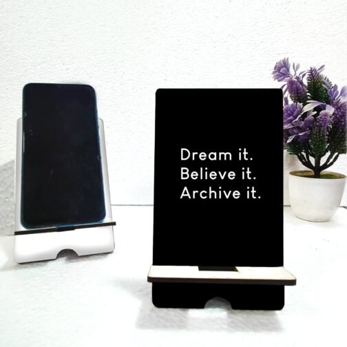 Motivational Quotes Mobile Stand - Stylish Design for Inspiration