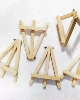 Mini Wood Easel Frame Stand Set – Set of 5