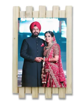 Personalized Pinewood 3D Matt Photo Frame