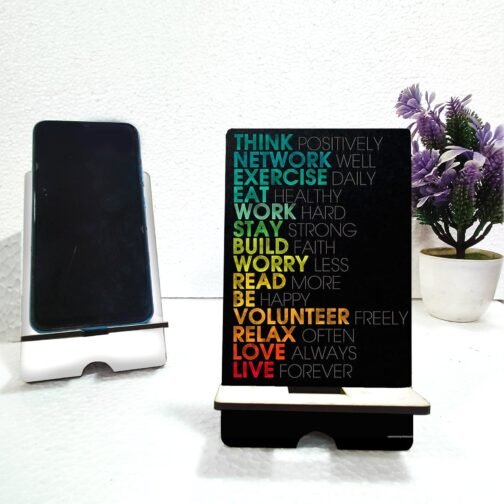 Motivational Quotes Mobile Stand - Stylish Design for Inspiration