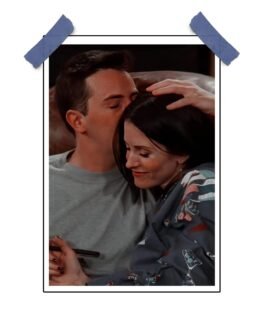 Monica and Chandler Poster – Friends TV Show Duo (12×18 inches)