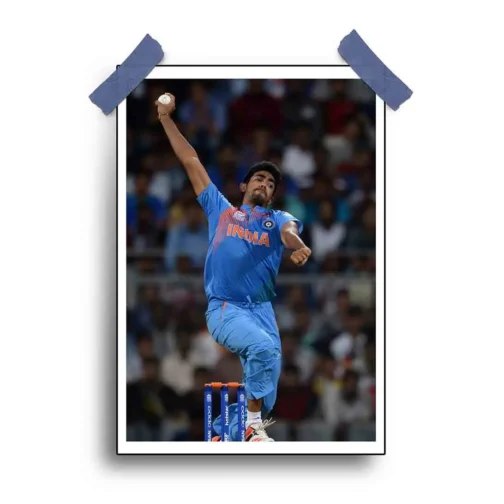 Indian Cricket Team Poster - Bleed Blue - 12"x18" Glossy/Matte Finish