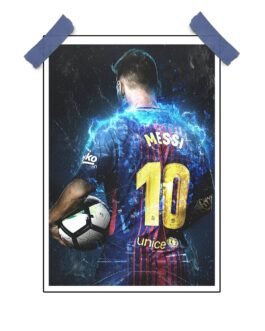 Messi Wall Art Poster – Soccer Legend Decor