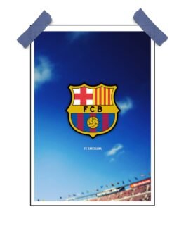 FCB Club Logo Poster – Football Wall Art Print 12″x18″