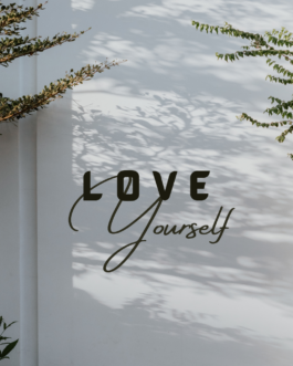 Self-Love Affirmation Wall Art “LOVE YOURSELF”