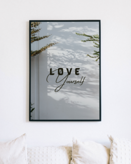 Self-Love Affirmation Wall Art “LOVE YOURSELF”