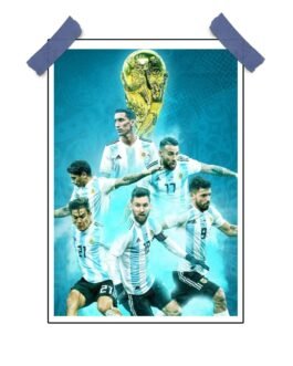 Argentina Football Legends Poster – Soccer Heroes Wall Art