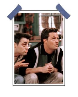 Joey and Chandler Funny Poster – Friends TV Show Decor (12×18 inches)