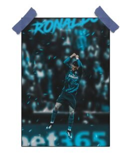 Ronaldo Goal Celebration Poster – Cristiano Ronaldo Soccer Art