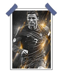 Ronaldo Wall Poster – 12″x18″ Glossy & Matte Finish