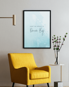 Fearless Dreamer ‘Don’t Be Afraid to Dream Big’ Wall Frame