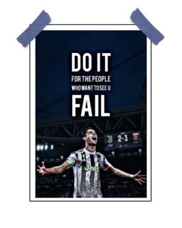 Football Quote Poster – “Do It for the Believers”