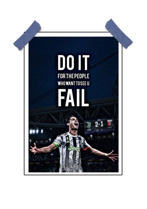 Football Quote Poster - "Do It for the Believers"