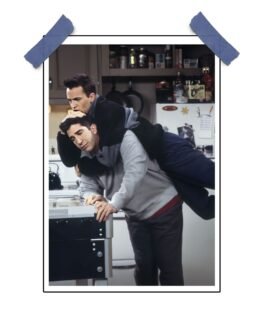 Friends TV Show Poster – Ross and Chandler Artwork (12×18 inches)