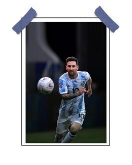 Lionel Messi Football Wall Poster – 12″x18″