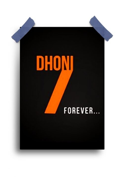 MS Dhoni Cricket Legend Poster - Captain Cool (12"x18" Matte/Glossy Finish)