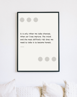 Daily Inspiration ‘Positive Mantra’ Wooden Wall Frame