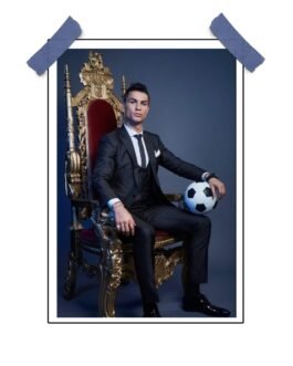 Suited Cristiano Ronaldo Poster – 12″x18″ Glossy & Matte Finish