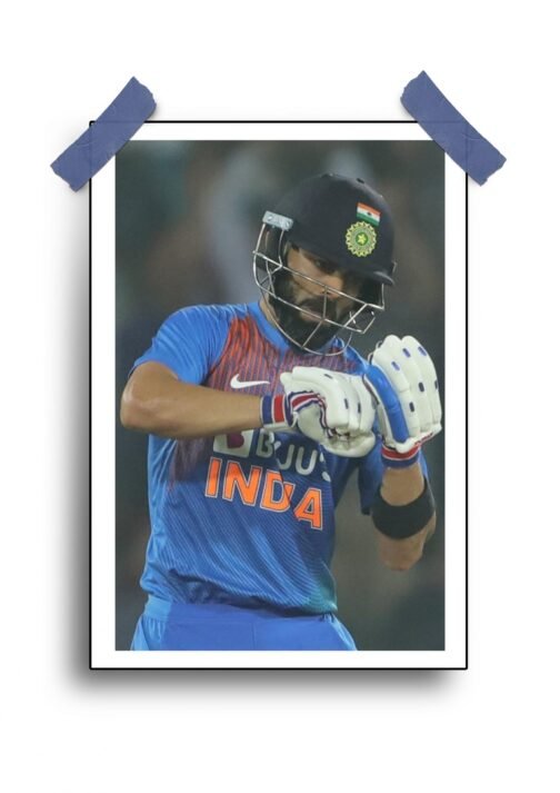 Virat Kohli Pose Poster - 12"x18" | Matte & Glossy Options