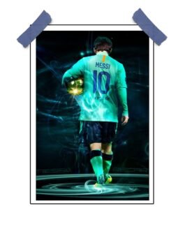 Messi Artistic Image Poster – 12″x18″ Glossy & Matte Finish