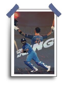 Virat King Kohli Poster – 12″x18″ | Matte & Glossy Options