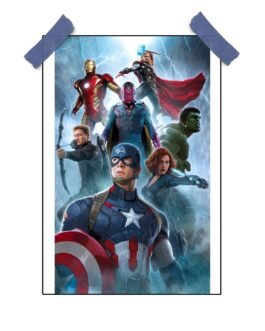 Superhero Poster – Marvel & DC Heroes – 12″x18″ Glossy/Matte Finish