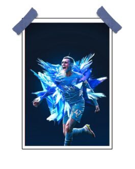 Phil Foden Blue Moon Poster – Football Wall Art