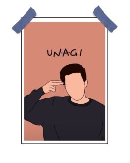 Ross Unagi Poster – Classic Friends TV Show Art (12×18 inches)