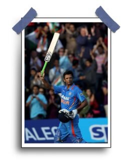 Rahul Dravid Poster The Wall’s Cricket Wall Art | Matte & Glossy Options