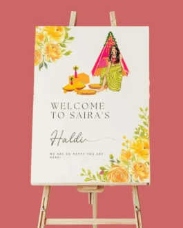 Haldi Welcome Board | Size 2x3ft – PrintItNice