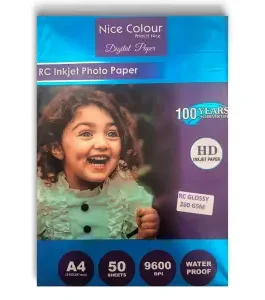 A4 RC Inkjet Photo Paper 260gsm – 50 Sheets