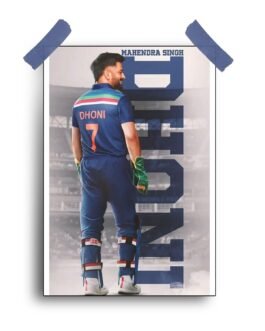 “MS Dhoni Magic in 12×18: Poster Perfect for Cricket Collectors”