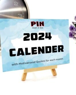 Aesthetic 2024 Calendar – Monthly Motivation