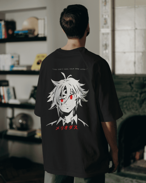 "Discover the Power of Self-Reflection with Our 'You Think You Can Fool Your Own Heart' Anime Quote T-Shirt - PrintItNice"