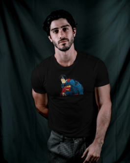 Black Tshirt For Men (Ultimate Superman Emblem Black T-Shirt: Channel Your Inner Hero)