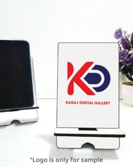 Customized MDF Wood Mobile Stand for Corporate Gifting (Minimum Order: 50 Pcs)