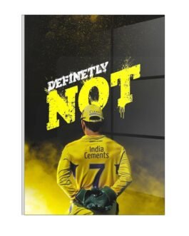 “Iconic MS Dhoni Jersey No. 7: Canvas Art Tribute in Transparent Glass Acrylic Frame” A4 SIZE