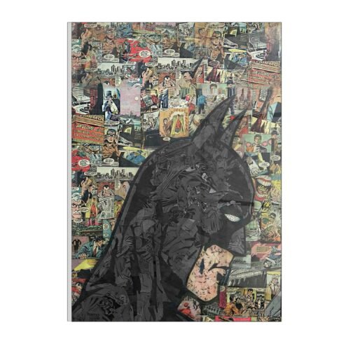 Batman: Dynamic Canvas Art in Glass Acrylic Frame - Channel Your Inner Hero -A4 size