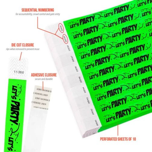 Custom Event Paper Wrist Bands - Image 4